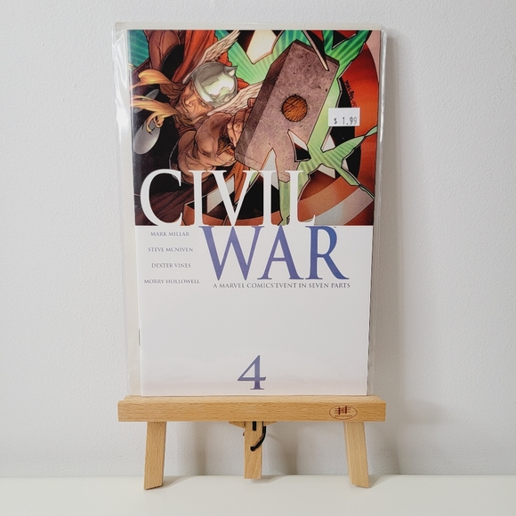 Vintage Marvel Comics Civil War comicbooks. Issues 2, 4 and 7. - Picture 3 of 4